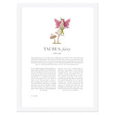 Tiny Tots Prints Lilac Zodiac Taurus Child Printed Wall Art