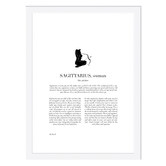Tiny Tots Prints Sagittarius Woman II Printed Wall Art