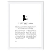 Tiny Tots Prints Sagittarius Woman II Printed Wall Art