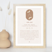 Tiny Tots Prints Zodiac Air Child Framed Wall Art