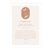 Tiny Tots Prints Zodiac Earth Child Printed Wall Art