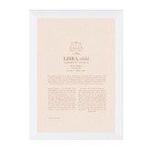 Tiny Tots Prints Blush Zodiac Libra Child Printed Wall Art