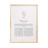 Tiny Tots Prints Zodiac Woman I Aries Printed Wall Art