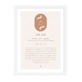 Tiny Tots Prints Zodiac Air Child Framed Wall Art