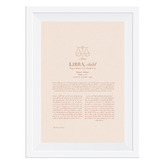 Tiny Tots Prints Blush Zodiac Libra Child Printed Wall Art