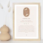 Tiny Tots Prints Zodiac Earth Child Printed Wall Art