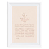 Tiny Tots Prints Blush Zodiac Virgo Child Printed Wall Art