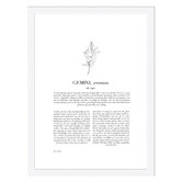 Tiny Tots Prints Zodiac Woman I Gemini Printed Wall Art