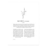 Tiny Tots Prints Zodiac Woman I Aquarius Printed Wall Art