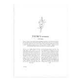 Tiny Tots Prints Zodiac Woman I Taurus Printed Wall Art