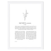 Tiny Tots Prints Zodiac Woman I Aquarius Printed Wall Art