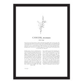 Tiny Tots Prints Zodiac Woman I Cancer Printed Wall Art