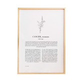 Tiny Tots Prints Zodiac Woman I Cancer Printed Wall Art