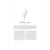 Tiny Tots Prints Zodiac Woman I Cancer Printed Wall Art