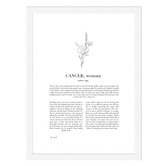 Tiny Tots Prints Zodiac Woman I Cancer Printed Wall Art