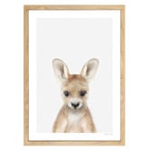 Tiny Tots Prints Baby Kangaroo Printed Wall Art