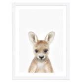 Tiny Tots Prints Baby Kangaroo Printed Wall Art