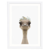 Tiny Tots Prints Baby Emu Eucalyptus Crown Printed Wall Art