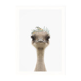 Tiny Tots Prints Baby Emu Eucalyptus Crown Printed Wall Art