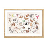 Tiny Tots Prints Animal Alphabet II Framed Paper Print Wall Art