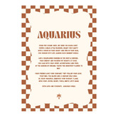 Tiny Tots Prints Zodiac Aquarius Child Paper Print Wall Art