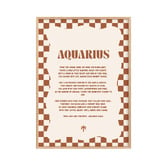 Tiny Tots Prints Zodiac Aquarius Child Paper Print Wall Art