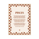 Tiny Tots Prints Zodiac Pisces Child Paper Print Wall Art