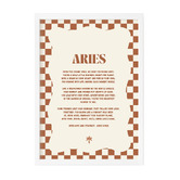 Tiny Tots Prints Zodiac Aries Child Paper Print Wall Art