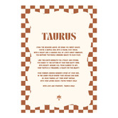 Tiny Tots Prints Zodiac Taurus Child Paper Print Wall Art