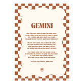 Tiny Tots Prints Zodiac Gemini Child Paper Print Wall Art