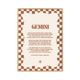 Tiny Tots Prints Zodiac Gemini Child Paper Print Wall Art