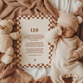 Tiny Tots Prints Zodiac Leo Child Paper Print Wall Art