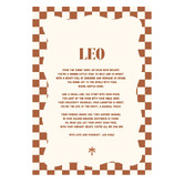 Tiny Tots Prints Zodiac Leo Child Paper Print Wall Art