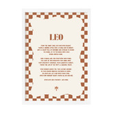 Tiny Tots Prints Zodiac Leo Child Paper Print Wall Art