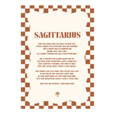 Tiny Tots Prints Zodiac Sagittarius Child Paper Print Wall Art