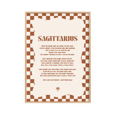 Tiny Tots Prints Zodiac Sagittarius Child Paper Print Wall Art