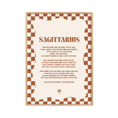 Tiny Tots Prints Zodiac Sagittarius Child Paper Print Wall Art