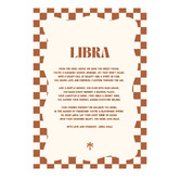 Tiny Tots Prints Zodiac Libra Child Paper Print Wall Art