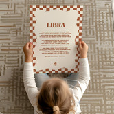 Tiny Tots Prints Zodiac Libra Child Paper Print Wall Art