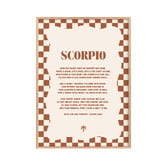 Tiny Tots Prints Zodiac Scorpio Child Paper Print Wall Art