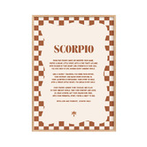 Tiny Tots Prints Zodiac Scorpio Child Paper Print Wall Art