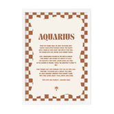 Tiny Tots Prints Zodiac Aquarius Child Paper Print Wall Art