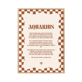 Tiny Tots Prints Zodiac Aquarius Child Paper Print Wall Art