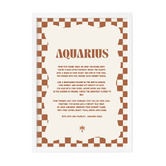 Tiny Tots Prints Zodiac Aquarius Child Paper Print Wall Art