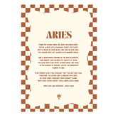 Tiny Tots Prints Zodiac Aries Child Paper Print Wall Art