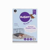 Kazoo Hammertone Grey Steel Mobile Pet Crate