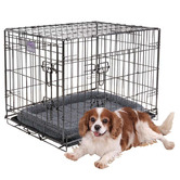 Kazoo Hammertone Grey Steel Mobile Pet Crate