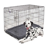 Kazoo Hammertone Grey Steel Mobile Pet Crate