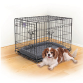 Kazoo Hammertone Grey Steel Mobile Pet Crate