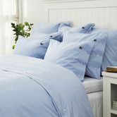 Lexington Icon Blue Oxford Cotton Quilt Cover Set